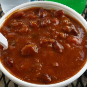 All Beef Chili · Served over rice $9, chili nachos $12 or chili dog $12. Toppings: cheese, raw onions, jalapeño, miso mayo